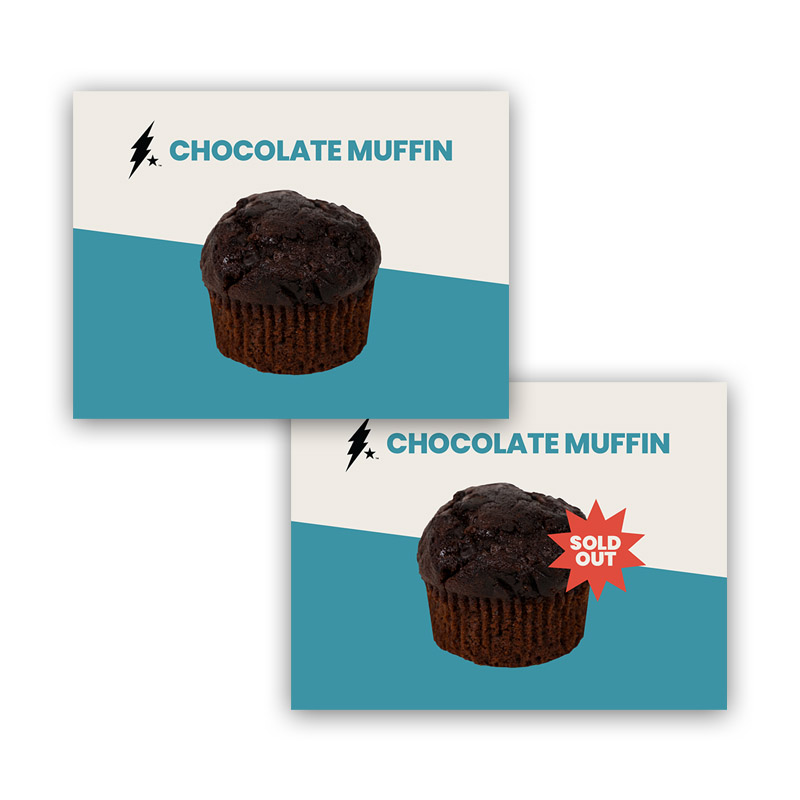 Chocolate Muffin Pastry Tag